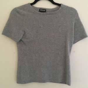 Gray Cashmere Top